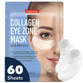 Parches oculares Purederm con colágeno para hidratación suave.
