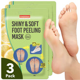 Purederm Shiny and Soft Foot Mask packaging for at-home spa treatment.