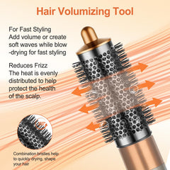 PUREGUST brush with long dense bristles provides tension for better results with Dyson Airwrap