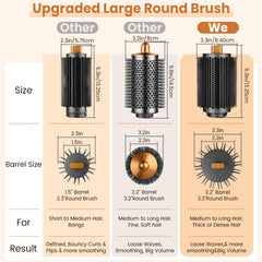 PUREGUST large round brush styles damp hair into voluminous shape