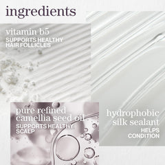 Pureology Hydrate Glow Catcher Oil on hair ends for radiant shine and softness.