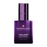 Pureology Love Luster bottle close-up, showcasing shimmer for instant hair glow.