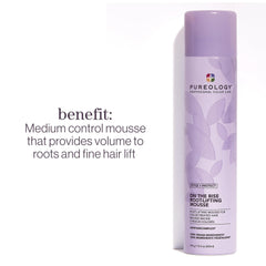 Pureology mousse nozzle dispensing airy foam for even root lift