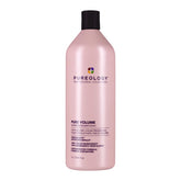 Pureology Pure Volume Shampoo bottle highlighting lightweight color-safe lift for fine hair.