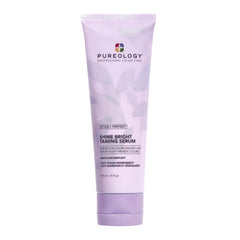Pureology Shine Bright Taming Serum bottle shows a glossy finish for smooth hair