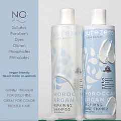Champú Purezero con textura cremosa para cuidado diario del cabello.
