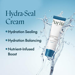 Purito Crema Mar Profundo, aplicación en rostro, hidratación sin sensación grasa.