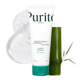 Purito Mighty Bamboo Panthenol en botella, limpieza suave para piel sensible