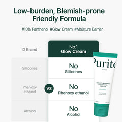 Purito Panthenol 10% niacinamida y squalano para brillo y uniformidad de piel.