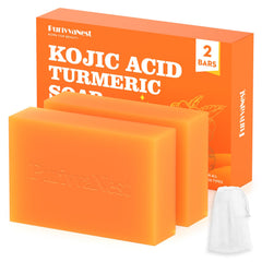 PurivvaNest barra-jabon-turmeric-kojic, textura cremosa para uso diario en rostro y cuerpo.