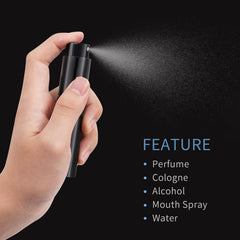 Putmhim 8ml perfume sprayer in aluminum body, lightweight and durable for travel.