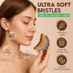 Puur House Daily Lymph Drainage Brush promotes facial tension relief and natural glow.