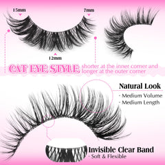 PVDKIW lashes highlight outer corners for a gentle lift