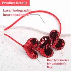 Pvoiue blue heart headband offers romantic shine for date nights