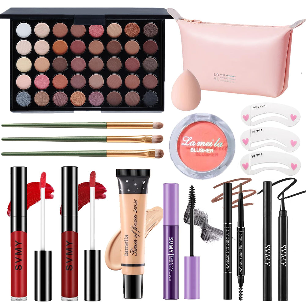 PWYSHXDF conjunto de maquillaje con paleta de 40 sombras para estilos versátiles.