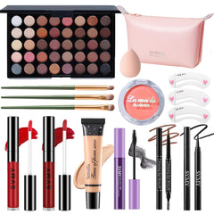 PWYSHXDF conjunto de maquillaje con paleta de 40 sombras para estilos versátiles.