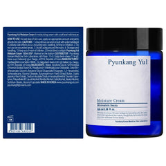 Pyunkang Yul Moisture Cream texture swirl shows creamy finish for lasting moisture.