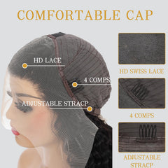 PYY secure-fit wig with four clips and anti-slip band for stability