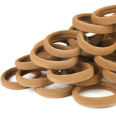 Qarwayoc seamless hair ties, 2in diameter, secure hold for thick hair