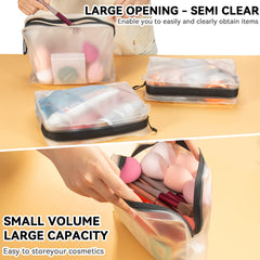 Qbily large-capacity bag fits cosmetics and toiletries for travel