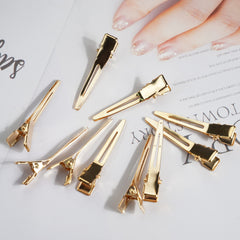 Qearl clip pelo para corte oro facilita sostener mechones