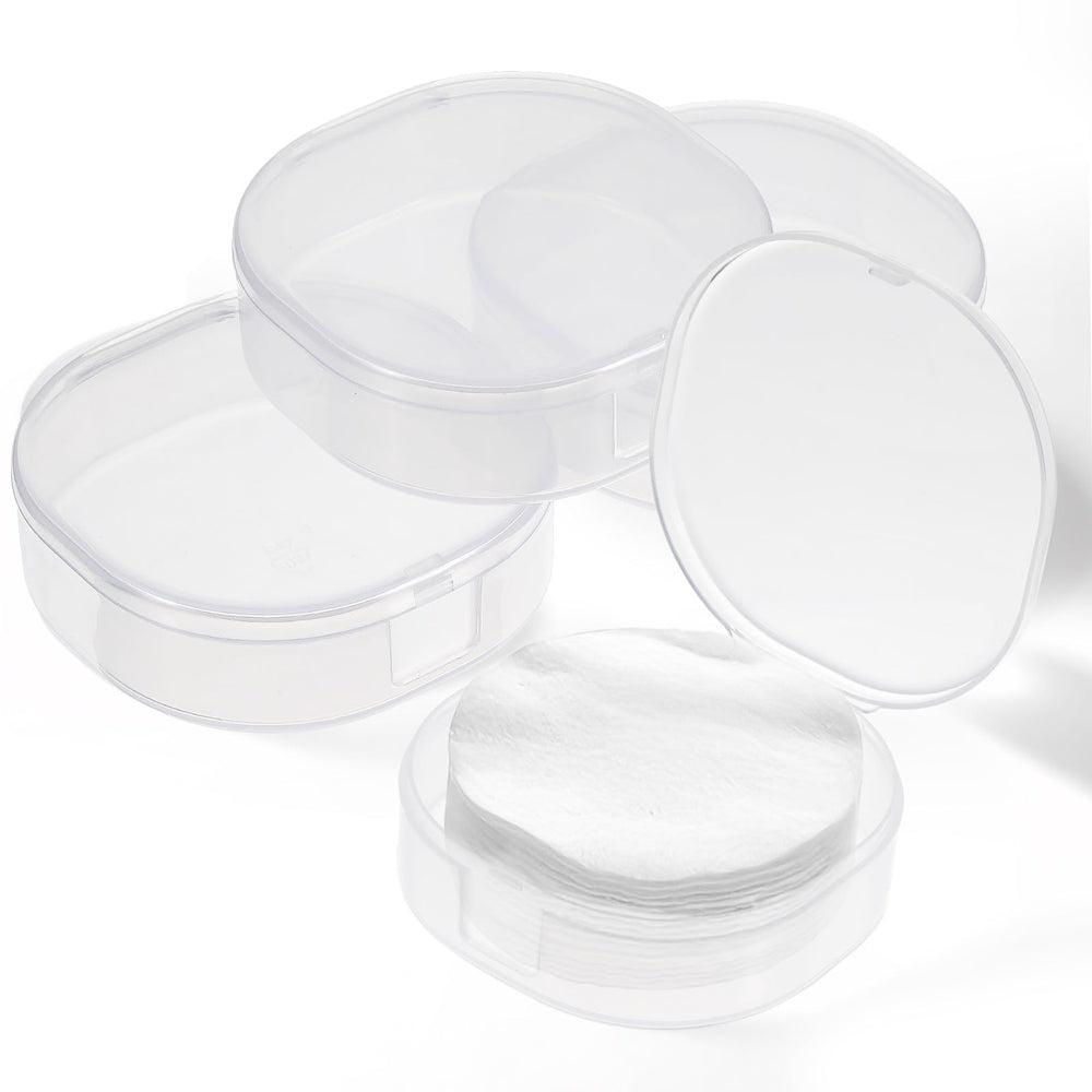 QfwdfcTrenz front view plastic cotton square holder for travel storage
