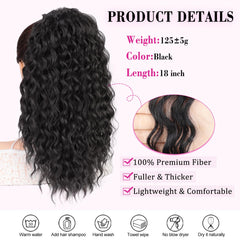 QGZ Ponytail Extension easy-wear design saves styling time.