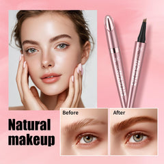 QIC cejas tono marrón claro, resultado natural suave.