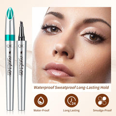 QIC Eyebrow waterproof formula resists rain and sweat.