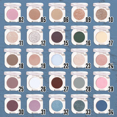 QIDSTERS Blue Matte Single Eyeshadow packaging designed for on-the-go use