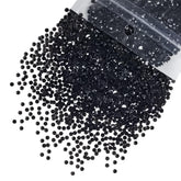Qiipii 5300pcs black resin rhinestones for nails and crafts