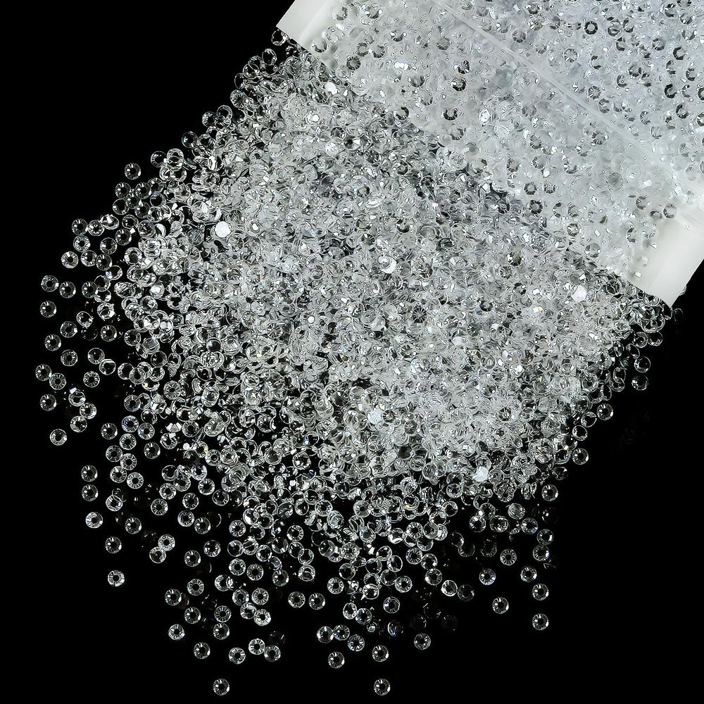 Qiipii 5300pcs transparent flatback rhinestones add brilliant sparkle to crafts