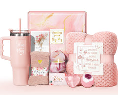 Qinline rose relaxing spa tumbler 40oz keeps beverages at the right temperature on the go.