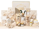 Qinline spa gift basket with preserved-rose-dome offers a lasting keepsake for celebrations