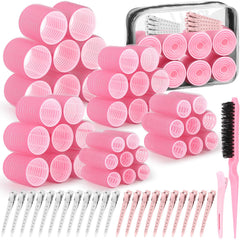 Qinzave 65-piece hair curler set featuring all sizes for versatile styling.