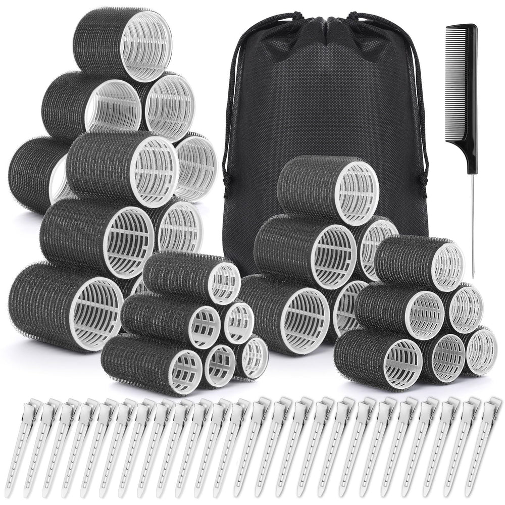 Qinzave hair curler rollers set with five sizes for versatile styling options