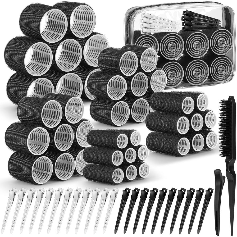 Qinzave hair curler rollers package with complete styling kit for easy home use.