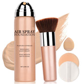 QIUFSSE base aerografica botella tono uniforme y brillo natural.