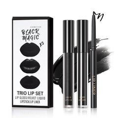 QIUFSSE 3 in 1 lip kit lipliner outlines lips for defined shape