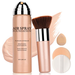 QIUFSSE spray fundación aire natural para cobertura uniforme.