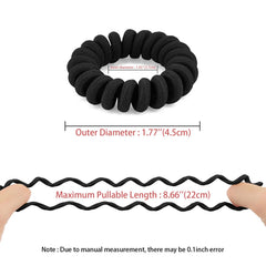 QIUTIMIY spiral hair ties worn, prevents tangling and reduces breakage.