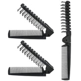 Qjaiune travel foldable brush compact, ideal for easy packing and on-the-go grooming.