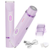 QLWQ bikini trimmer dual-head design for versatile body and facial care