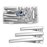 Qoneyik pinzas cocodrilo de 3,1 pulgadas para peinados con sujeción firme.