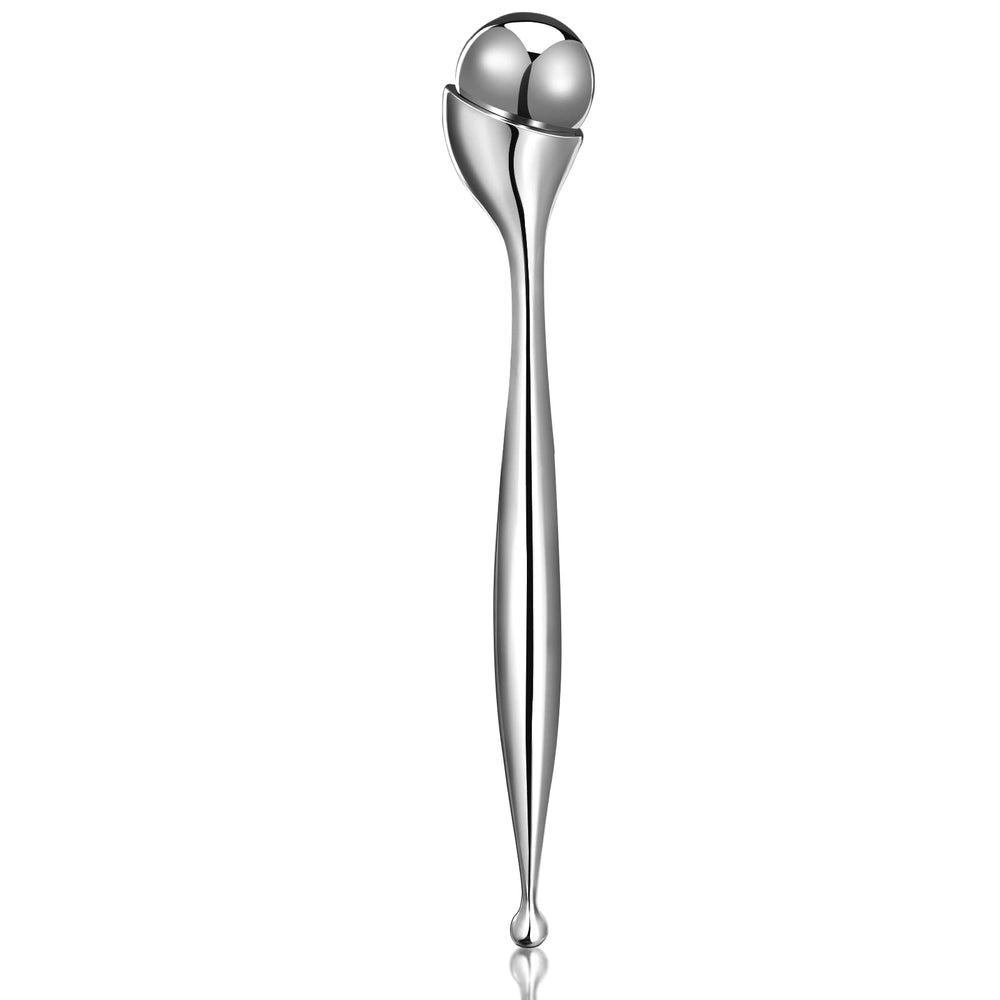 QooWo Eye Roller showing ergonomic design for precise under-eye use