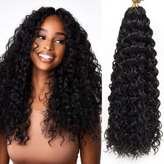 QRHSUKA GoGo Curl water wave 18in bundle display for quick protective styling