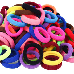 QRTVI baby hair ties packaging bag with 120 cotton bands for toddlers.