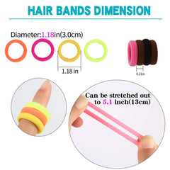 QRTVI thin hair friendly ties fit for teens and adults.
