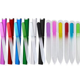 QRWT crystal glass nail file with case for precise on-the-go shaping.