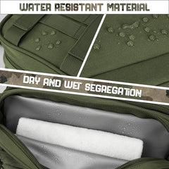QT&QY toiletry bag side carry handle for easy grabbing on the go.